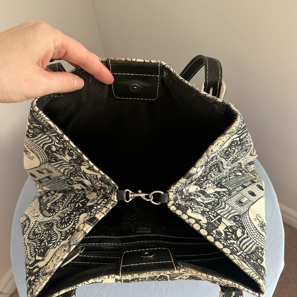 Vintage RARE Pineda Covalin Shoulder Bag with Leather Strap - Picture 2 of 4